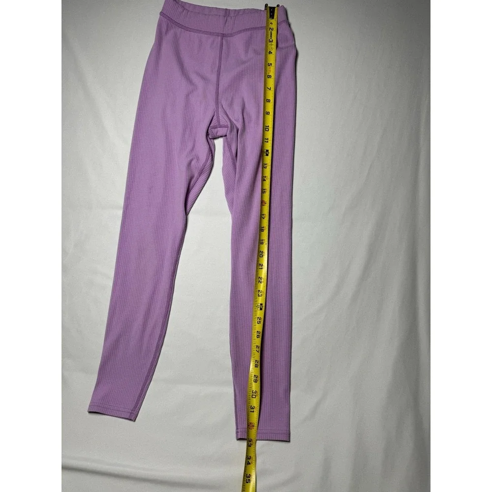 All Yoga Women's Ribbed High Wasted Light Purple‎ Size XXS